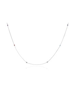 Collar plata 925 con circonitas multicolor | Malizzia