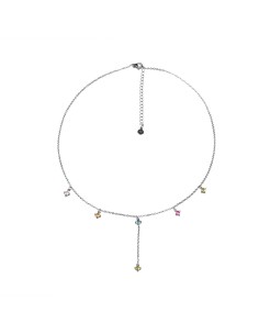 Collar plata 925 con circonitas blancas 38+5 cm | Malizzia 2