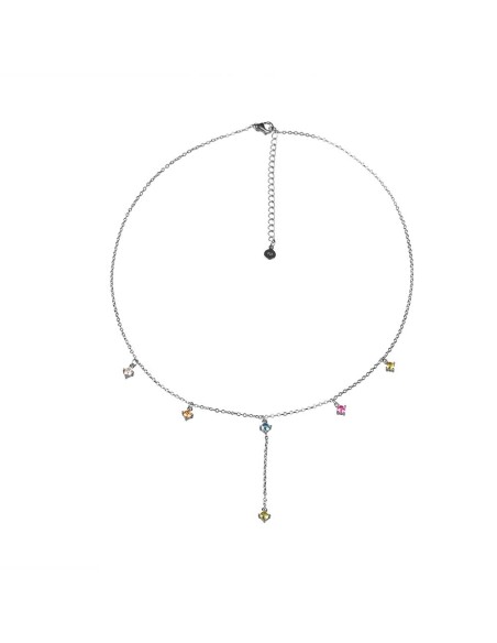 Collar plata 925 con circonitas blancas 38+5 cm | Malizzia