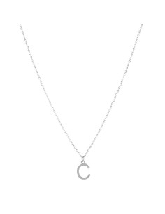 Collar acero inicial letra C 38+4cm | Malizzia