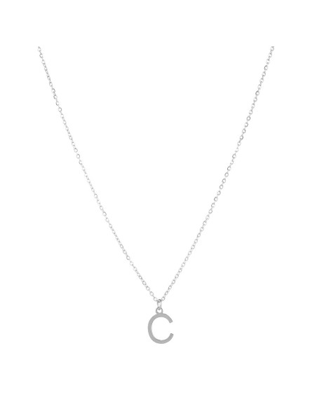 Collar acero inicial letra C 38+4cm | Malizzia