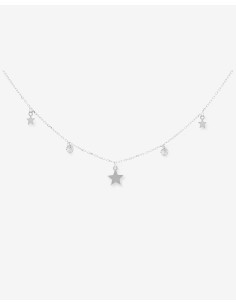 Collar plata 925 tres estrellas con circonitas | Malizzia