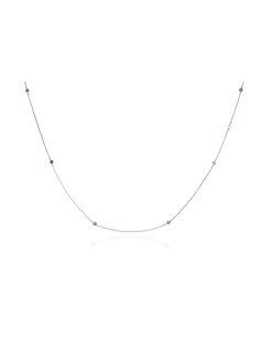 Collar plata 925 dorada con circonitas multicolor | Malizzia